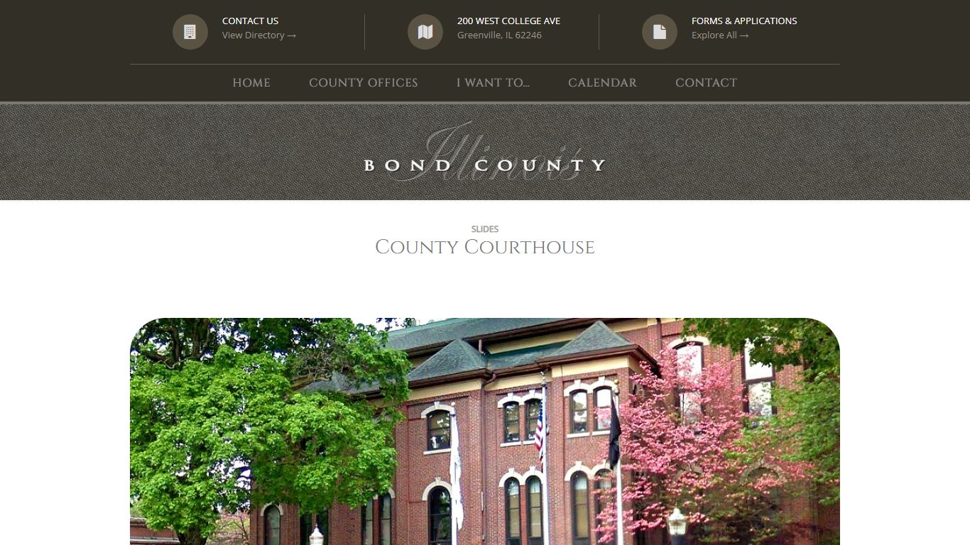 County Courthouse – Bond County, Illinois